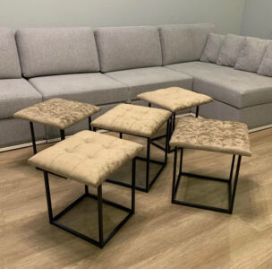 Купити ПУФ трансформер 5 в 1 від виробника - більше 200 варінтів кольорів, доставка по всій Україні. Металевий каркас. Порошкова фарба.